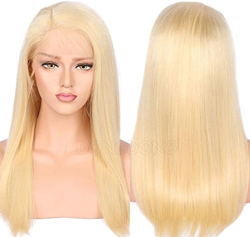 613 Blonde Lace Front Wigs Human Hair for Women Natural Straight Glueless Brazilian Virign Hair Wigs with Baby Hair 14 inches