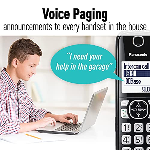 Panasonic Link2Cell Bluetooth Cordless Phone System with Voice