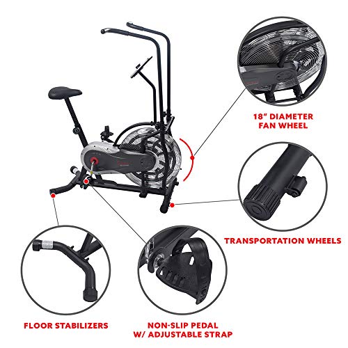 sunny health and fitness air bike