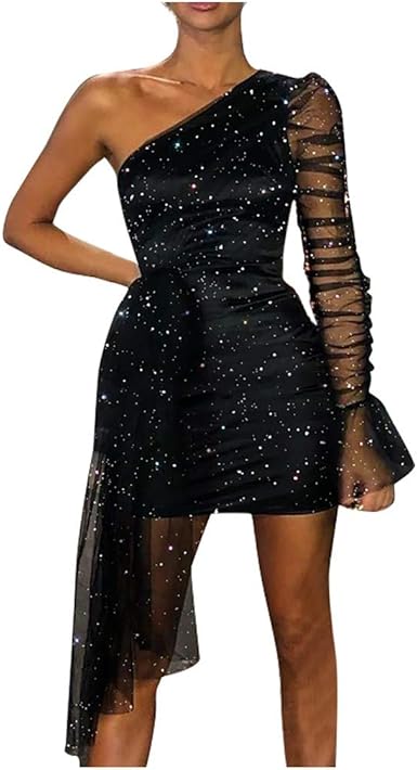 sequin mesh bodycon dress