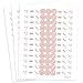 Soft Pink Quinceanera Kisses Candy Stickers, Chocolate Drops Labels - 180 Count
