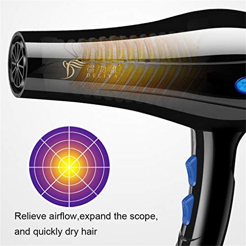 Startview 2200W Professional Hair Dryer Household Hairdryer Salon Nozzle Travel Beauty Kit (Black, Free)