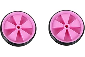 RAGYZITY Bicycle Training Wheels for Kids, 1 Pair Children's Bike Stabilisers Cycling Support Wheels, Balance Stabilisers Training Tool Low Noise Rubber Bike Replacement (pink)