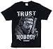 Walking Dead Rick Grimes Trust Nobody Men's Black Shirt