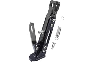 LHRLAOLIU Universal Motorcycle Kickstand Adjustable Foot Side Support Parking Kickstand for Electric Motorbike Parking Foot Side Support Stand (Grey)