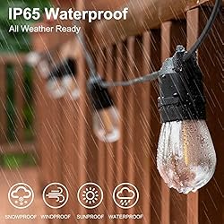 alitade S14 LED Outdoor String Lights, Shatterproof