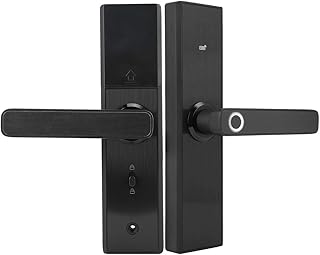 Fingerabdruck-Türschloss, 4 in 1 elektronisches intelligentes Haussicherheits-Türschloss mit wasserdichtem Anti-Diebstahl-Türschloss für Haus mit Fingerabdruck/Karte/Passwort/Schlüssel.