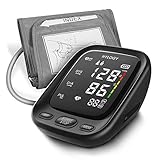 Blood Pressure Monitor, HYLOGY Upper Arm Blood Pressure Machine with 2-Users 180-Reading Memories, Large LED Display and Adjustable Cuff, Support Type-C Charge