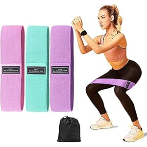 Bikart® Workout for Men and Women with Exercise Bands, Mini Loop Resistant Band for Toning Booty Hips Glutes Thighs Legs…