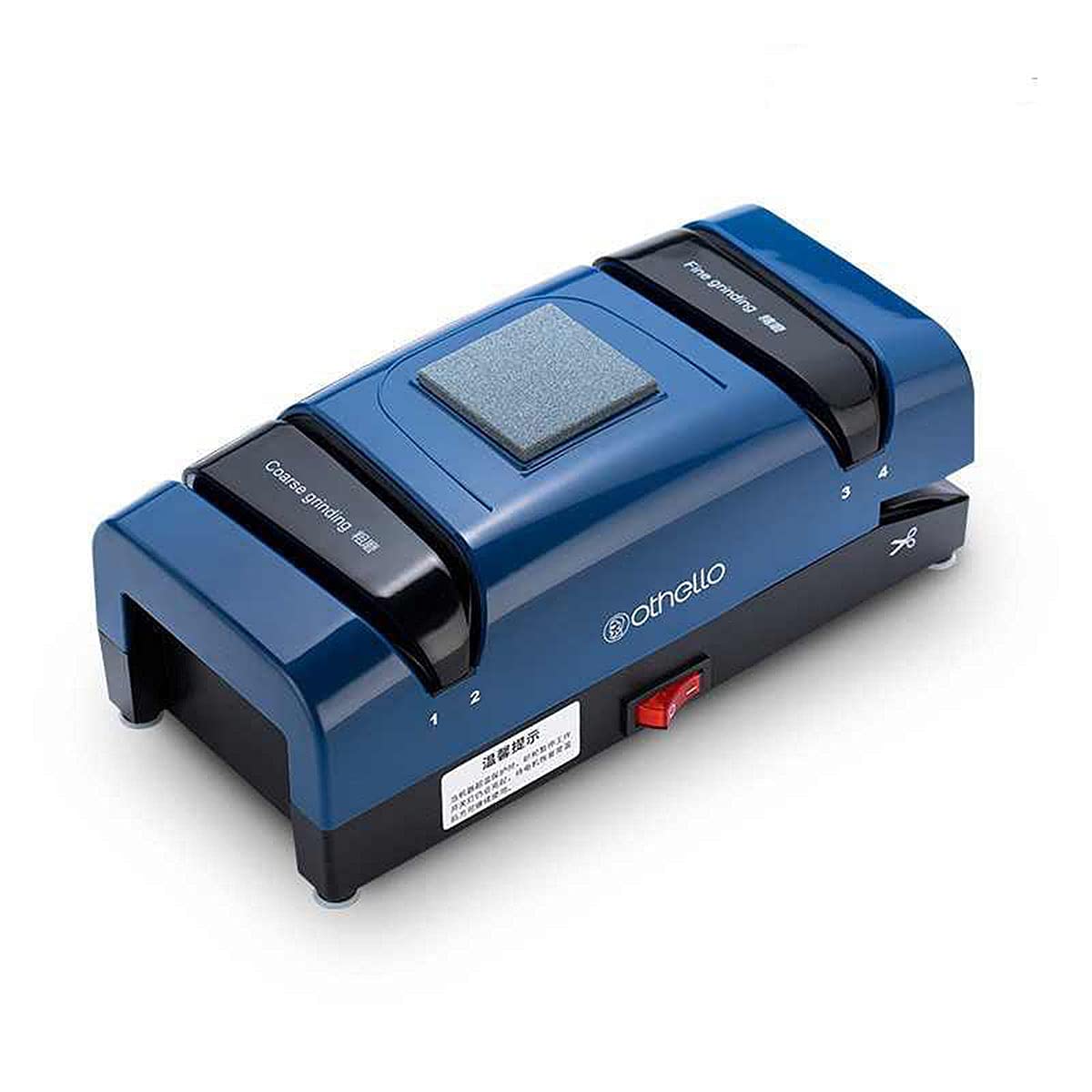 Electric Knife Sharpener, 60W Electric Knife Sharpener for Home, Multifunction Sharpener for Knife/Scissors/Slotted Screwdriver, Overheat Protection