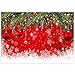 Allenjoy 10x8ft Snowflake Christmas Backdrop for Winter New Year Eve Photography Family Party Birthday Glitter Bokeh Sparkle Red Merry Xmas Background Baby Shower Decoration Photo Booth Props