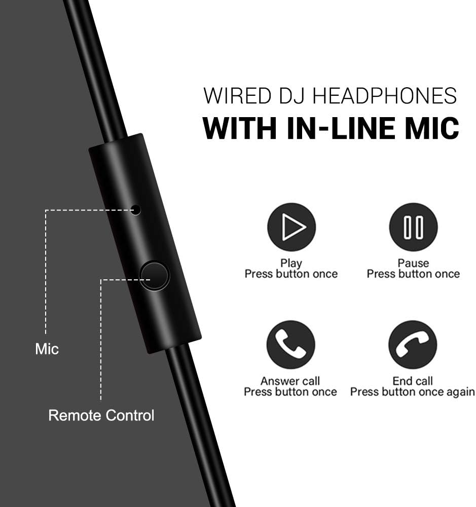 OneOdio Adapter-Free Closed Back Over Ear DJ Stereo Monitor Headphones, Professional Studio Monitor & Mixing, Telescopic Arms with Scale, Newest 50mm Neodymium Drivers - Black: Electronics