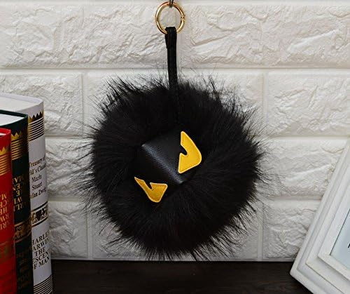 ColorfulDream Fur Monster Pom Pom key chain Fur Pendant for Womens Bag or Car Pendant