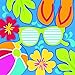 Amscan Hawaiian Luau Beach Summer Splash Luncheon Napkins, Multicolor, One Size, 36ct