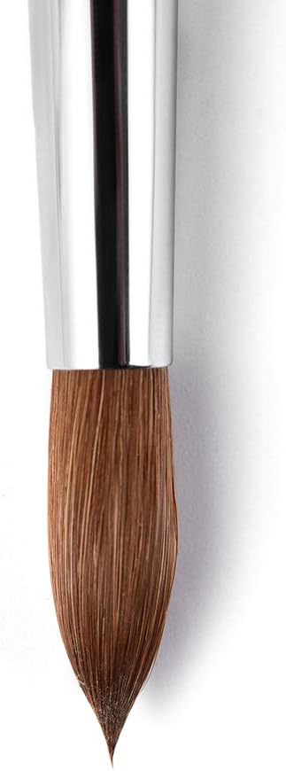 KADS Kolinsky Sable Acrylic Nail Art Brush Red Wood Pen Nail Brush for Nail Art Manicure Tool (14#), brown, 1 item - Image 3
