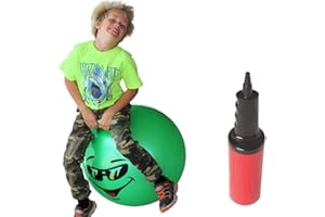 WALIKI Hopper Therapy Ball for Kids 7 8 9 and 10 Years Old | 20" Hoppity Hop Green Jumping Ball Toy | Active Toys for for Boys who Like Hopping