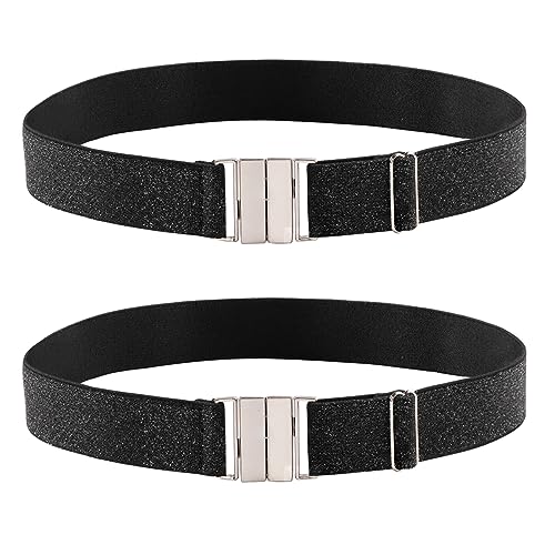 Moon Wood Plus Size Thigh Garter Belt - Adjustable High Elastic Shiny Gothic Thigh Garter