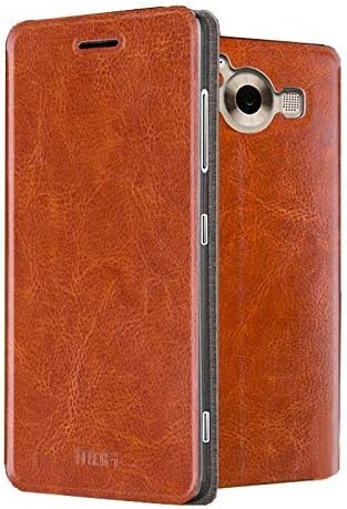 Lumia 950 XL Case ,Dretal@ Ultra Thin Flip / Folio Pu Leather Case Slim Cover with Stand for Microsoft Lumia 950 XL Smartphone (Leather-Brown)