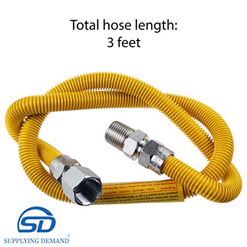 Supplying Demand 2033132 Dryer Gas Hose With Fittings Compatible With