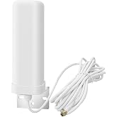 Meshnology 915MHz Meshtastic Antenna, Outdoor Antenna for Heltec LoRaWAN | High gain LoRa antenna for RAK, SenseCAP, and IoT nodes. Includes 5M RG58 cable and copper gold-plated SMA male connector