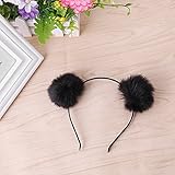 Delight eShop Fashion Cute Ball Headband Lady Women Chain Head Piece Hair Band Hair Jewelry (Black)