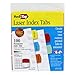 Redi-Tag Laser Index Tabs, Divider Tabs, Permanent Adhesive Indexes, Customizable Divider Labels, 1-1/8