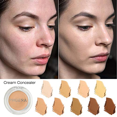 Ourhomer PHOERA Waterproof Lasting Face Makeup Concealer Foundation Palette Creamy Moisturizing Concealer (B)