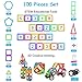 NextX Magnetic Blocks, 100 PCS Magnetic Tiles Building Blocks STEM Educational Building Toy Set