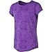 New Balance Big Girls' Short Sleeve Performance Tees, Violet Heather, 10/12