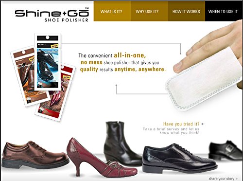 Shine To Go Shoe Polisher, Black (Pack of 24)