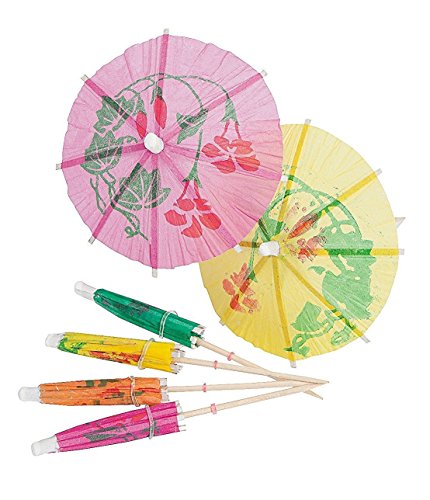 Fangfang 144 PCS Cocktail Parasol Drink Umbrellas For Party