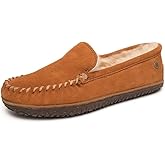 Minnetonka Women's Terese - Water-Resistant Suede Slippers with Fur Lining - Made with Genuine Sheepskin and MinnTREAD Rubber