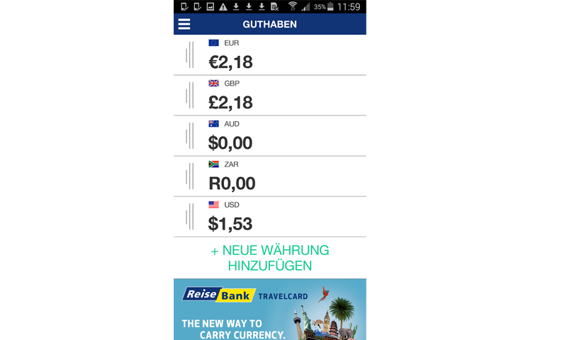 ReiseBank TravelCard:Amazon.de:Appstore for Android