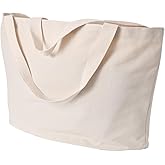 Augbunny Canvas Heavy Duty Huge XXXL Grocery Bag Shopping Tote Moving Bag Laundry Bag