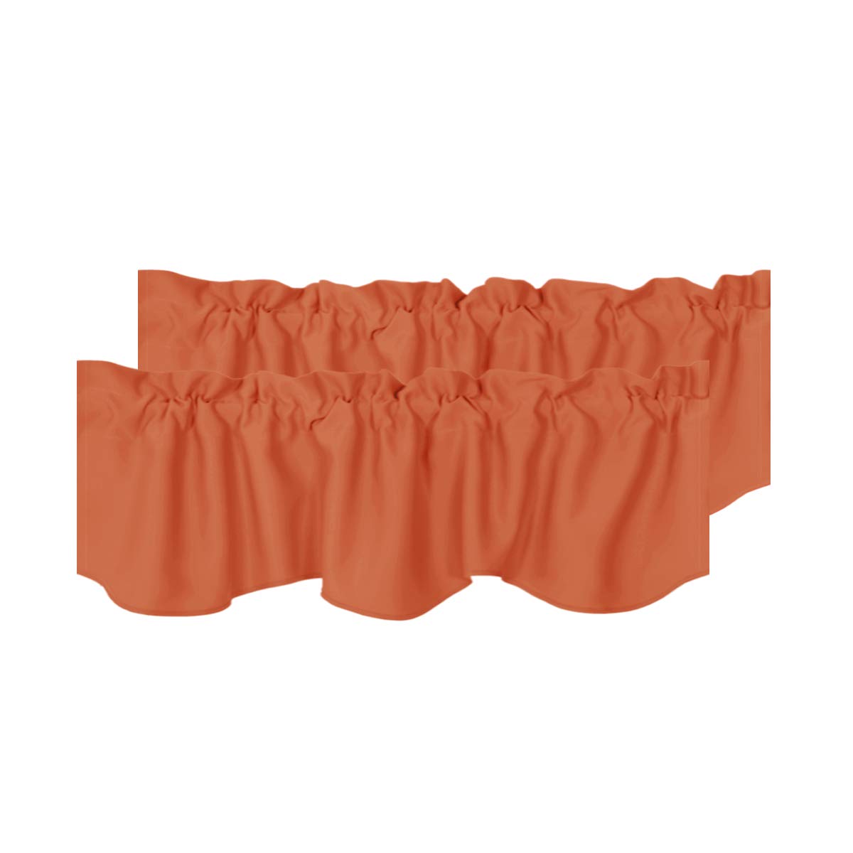 Best orange kitchen curtains valance