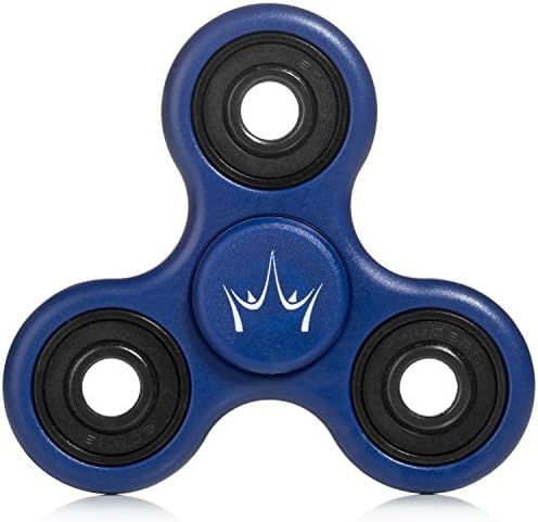 FidgetWell Premium Fidget Spinner - EDC Tri Fidget Toy - ADHD &amp; Stress Reducer - Perfect for ADHD,ADD,Anxiety,Autism,Increasing Focus Hybrid Si3N4 Ceramic Bearing Adults, Children &amp; Even Pet (Blue)