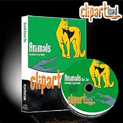 clipartload Vektorgrafiken f. Schneideplotter'Animals Vol. 1' Tiere f. Airbrushschablonen, Nageldesign Stickmaschine, Schablo