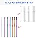 47 PCS Crochet Hooks Set Ergonomic Yarn Needles Kit