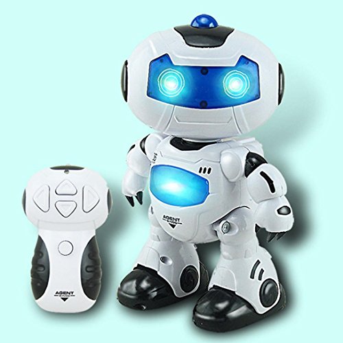 Leegor Boutique Music & Light Remote Control Robot Toy Intelligent Walking Space Robot Toys Birthday Present Developmental Toy