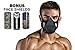 Pro Workout Training Mask + Carry Bag For Advanced Workout Sport Training Fitness Running Biking ✓ 4 Levels of High Altitude Elevation ✓ 3 Sizes For Perfect Fit (L, Training Mask with 3 sleeves)