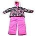 Osh Kosh Little Girls' Toddler Heavyweight 2 Piece Printed Snowsuit, Pink, 3T