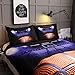 HTgroce 3D Sports Basketball Court Bedding Set for Boys, Ultra Soft and Breathable Microfiber Comforter Cover with Zipper Closure, Queen Size,3PCS,1 Duvet Cover+2 Pillow Shams,(No Comforter)