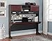 Ameriwood Home Pursuit Credenza and Hutch Bundle, Cherry