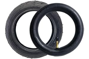 HOGARDENME 8 inch 8x1.50 Inner Tube Outer Tyre for Tricycle Baby Carriage 8 * 1.5 Rubber Tire Replacement Wheels(Set)