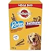 Pedigree Mega Box - Dog treat multipack with 24 Rodeo Duos chicken and bacon flavour and 4 Jumbone beef and poultry…