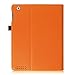 Fintie Case for iPad 2 3 4 (Old Model) - [Corner Protection] Multi-Angle Viewing Folio Smart Stand Cover with Pocket, Auto Sleep/Wake for iPad 2, iPad 3 & iPad 4th Gen with Retina Display, Orange