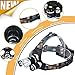 GRDE 3 Beams 4 Modes Waterproof LED Headlamp with 2 Rechargeable 18650 Batteries,Wall Charger and USB Cable for Outdoor Sports