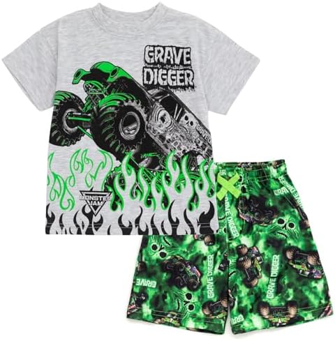 Amazon.com: Monster Jam Grave Digger Toddler Boys French Terry