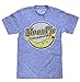 Tee Luv MoonPie T-Shirt - The Original Marshmallow Sandwich Logo Shirt (X-Large) Royal Snow Heather