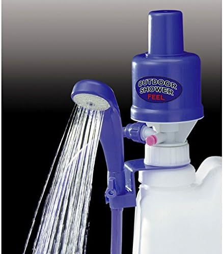 Amazon Co Jp アウトドアシャワー 空気圧式ポンプ Flp 65 空気圧で動作し乾電池不要で便利な手動式ポンプ ホーム キッチン